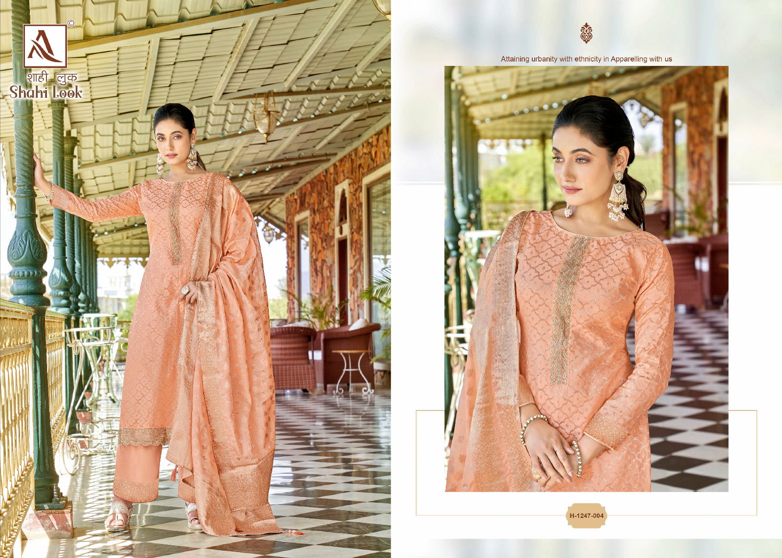 Shahi Look By Alok Suit Embroider Designer Salwar Suits